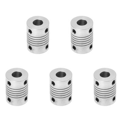 5X Motor Shaft 8Mm To 8Mm Joint Helical Coupler Coupling D18L25