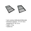 Folding Campfire Grill Heavy Duty Steel Grate Portable Over Fire Camping Grill for Outdoor Open