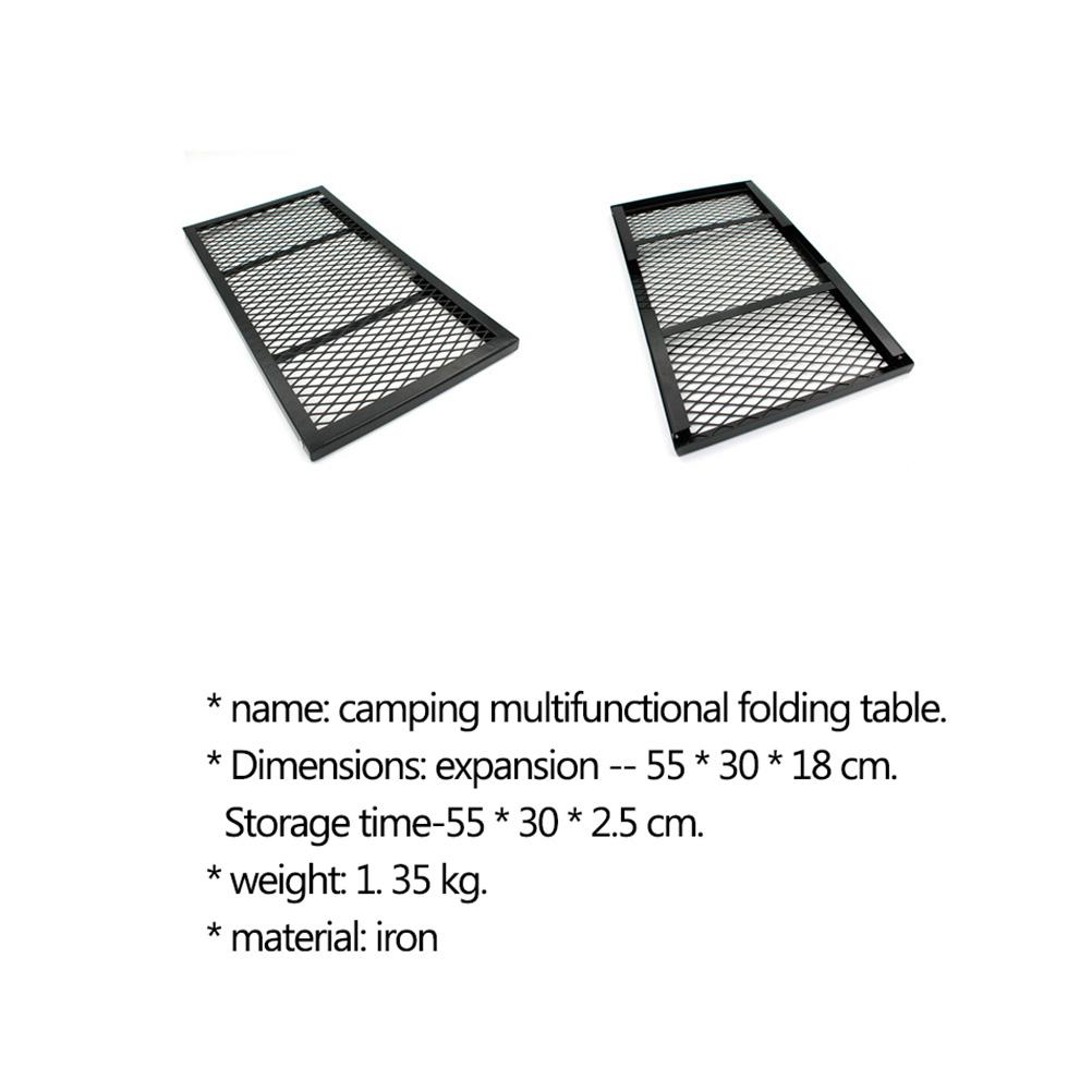 Folding Campfire Grill Heavy Duty Steel Grate Portable Over Fire Camping Grill for Outdoor Open