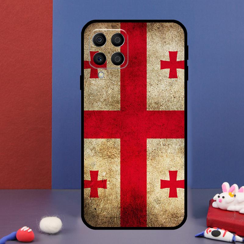 Georgia Flag For Samsung Galaxy M31 M51 M33 M13 M23 M53 M15 M55 M14 M34 M54 M20 M30s M32 M52 Phone Case