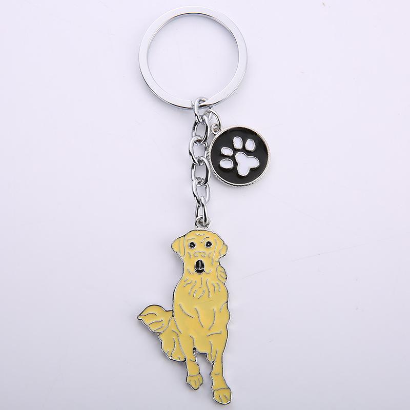 Cute Dog Keyring Gifts Fashionable Animal Charms Small Accessories Car Keyrings and Bag Charms