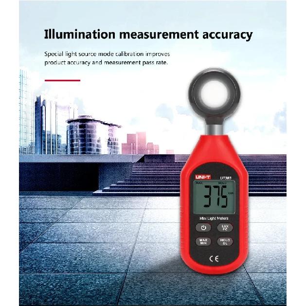 UNI-T Digital Light Meter Luxometer UT383BT UT383 0~199,900 Lux Meter Photographic Illuminance Meter FC Lightmeter Luximetro