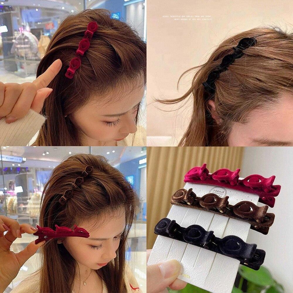 1PC Women Bangs Clips Hair Side Clips Fixed Fringe Barrettes Hair Styling Tool Female Ladies Girls Headwear Hairpin Hair Accessories