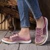 Pink Sequins Women's Flats Shoes Fashion Casual Glitter Sneakers Woman Half Slippers Summer Luxury Comfort Walking Loafers Shoes