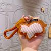 Fabric Checkered Fruit Leather Pendant Small Ornamental Creative Accessory Mini Figurine Bag Charm