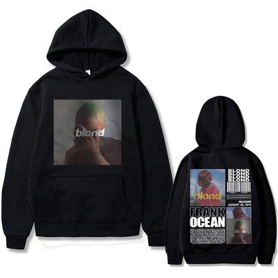 Best Famous Rapper Frank Oversized Hoodie Ocean Hip Hop Hoodies Fashion Blond Album Graphic Sweatshirt Male Vintage Streetwear