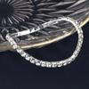 White Rhinestone Elastic Bracelet: Single, Double, Triple, Four Row Options, Popular Seller