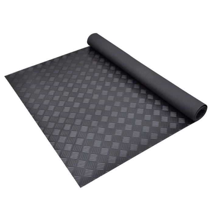 Tapis - vidaXL - 1,5x2 m - Caoutchouc antidérapant - Épaisseur 3 mm - Quadrillage