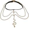 Double Thigh Chain Elastic Snake Long Leg Chain Bohemian Multilayer Chain Body Chain Jewelry