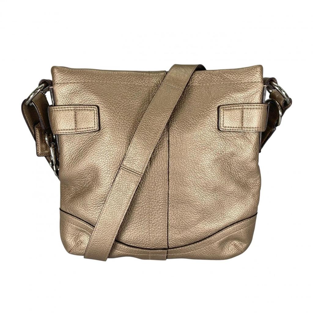 COACH Soho Graboutin leather Shoulder Bag leather gold Women F16514 Used