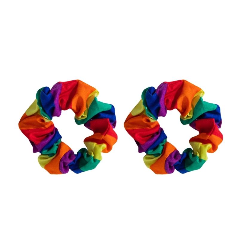 Rainbow Hair Rings Adjustable Headbands Durability Hair Loops Versatiles Hairband for Various Occasion