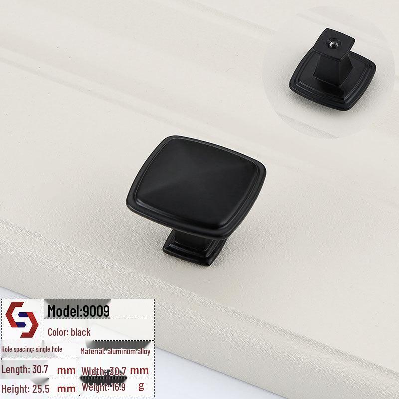 Mâner Sertar și Dulap Stil American Negru