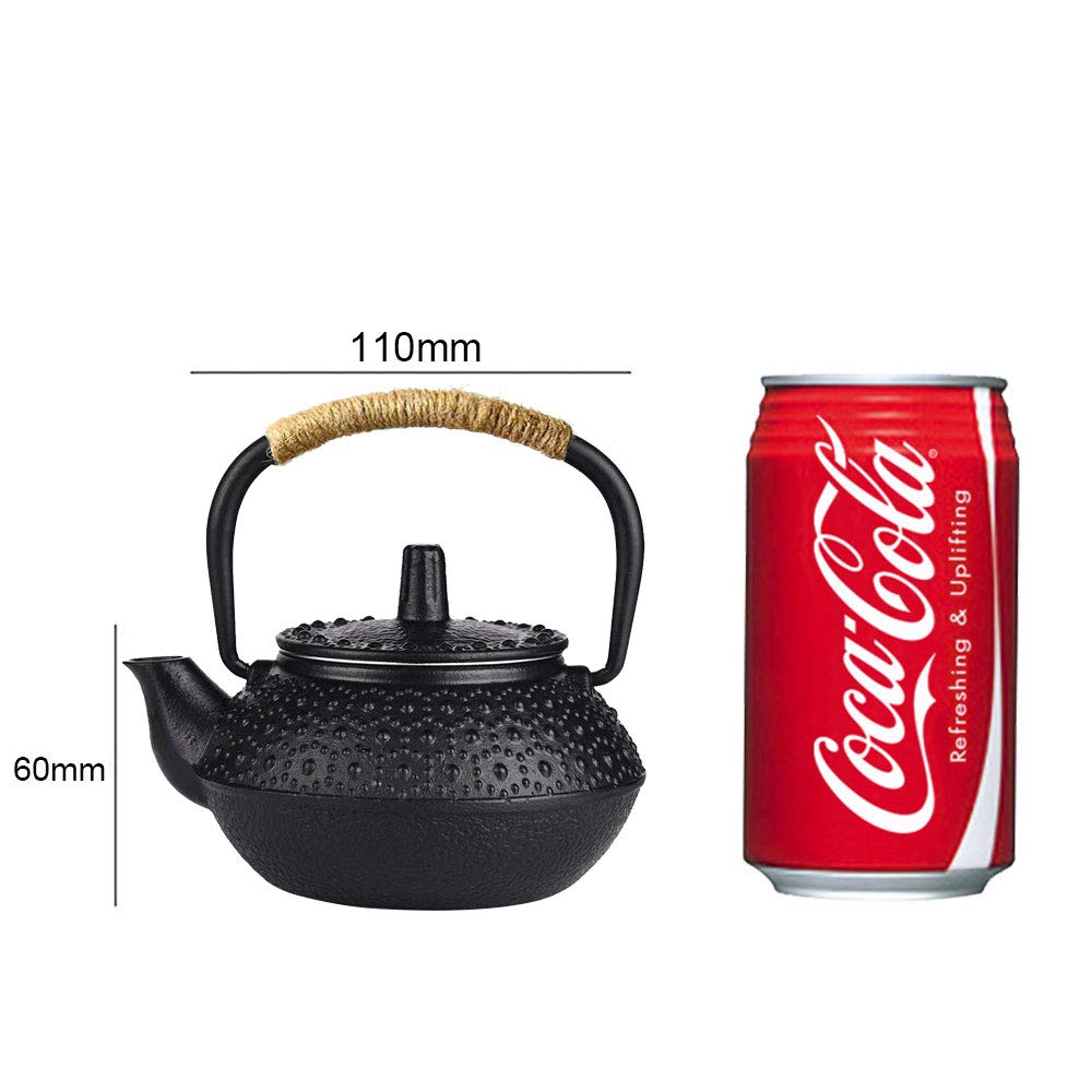 Hwagui Iron Teapot, Iron Supplement, Induction Compatible, Small Size, Nanbu Iron Teapot, 0.3L