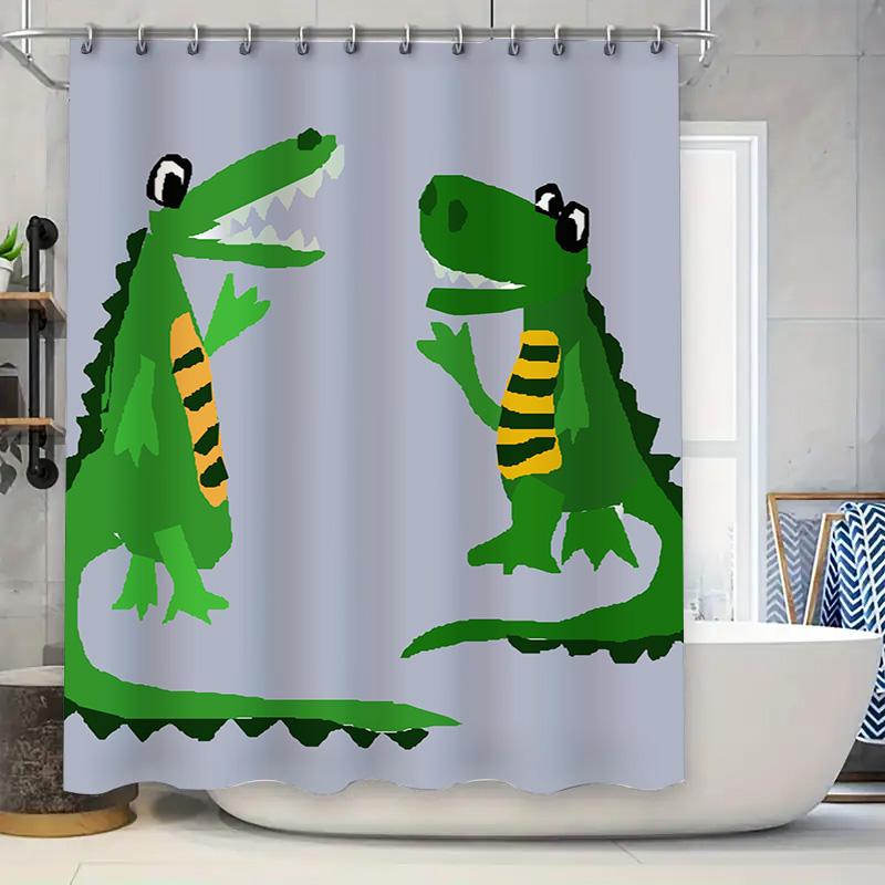 

Modern Bathroom Shower Curtain With Stripe Pattern Pink White Striped Fabric Waterproof Water Repellent Tub Liner Decorative Rai W60H190(CM)-1 Pcs