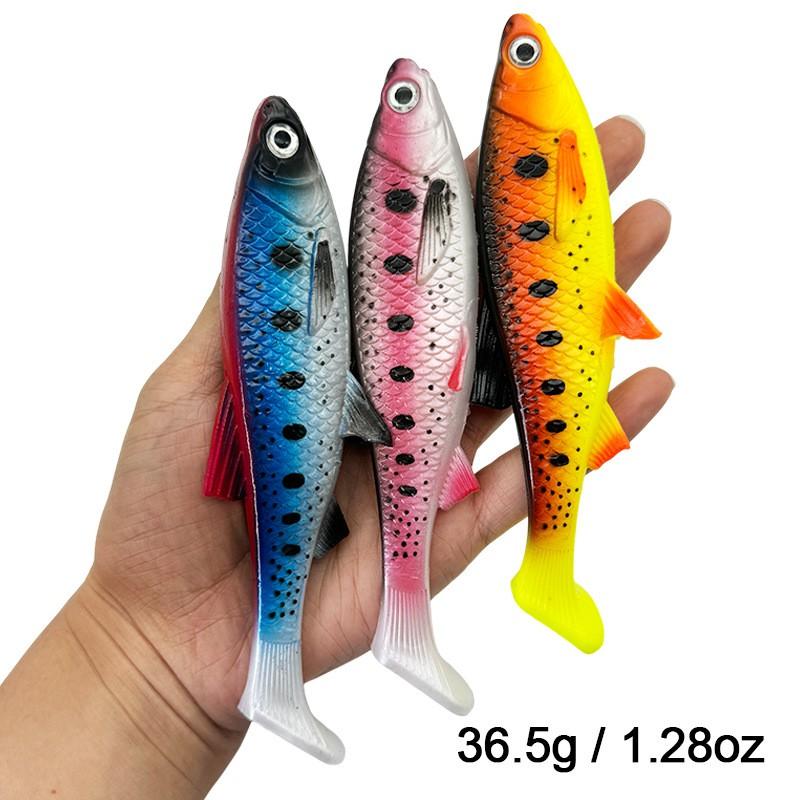 Soft Plastic Jerkbaits With Lead Weighted Tail Deep To Surface Casting Fishing Lures