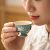 Kreative handbemalte Welpenbesitzer-Teetasse im japanischen Stil, High-End-Pastellfarbe, Warmes Zimmer, Gongfu-Teeservice, Teetasse