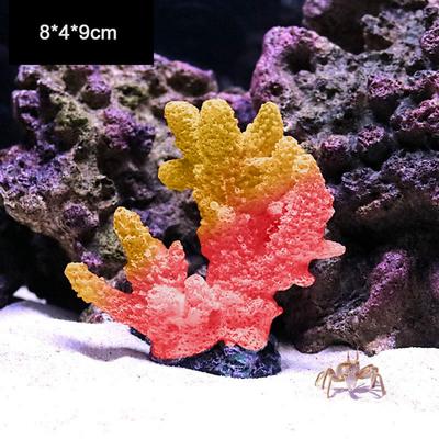Harz künstliches Korallenmodell Landschaftsgestaltung Schreibtischverzierung Aquarium Ornamente Simulation Tischplatten Dekoration