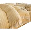 Double-Sided Thickened Milk Coral Fleece Bed Four-Piece Set Flannel Bedding Bed Skirt Fleece Sheet Quilt Cover