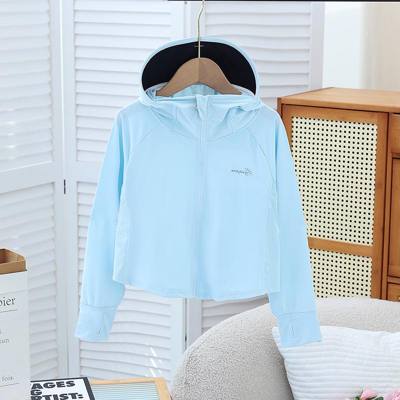 2026 Parent-Child UV Protection Wide Brim Sun Hoodie Jacket 170 for 160 cm