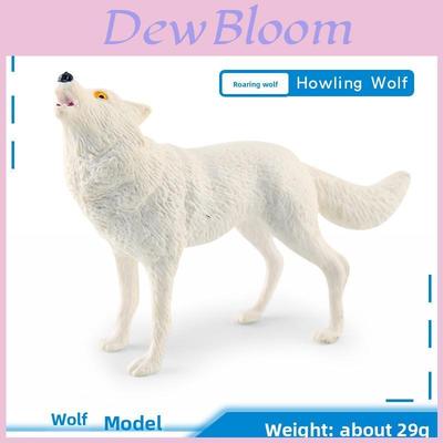 Wild Forest White Wolf Animal Pvc Static Model With Realistic Design For Collectors And Nature Enthusiasts