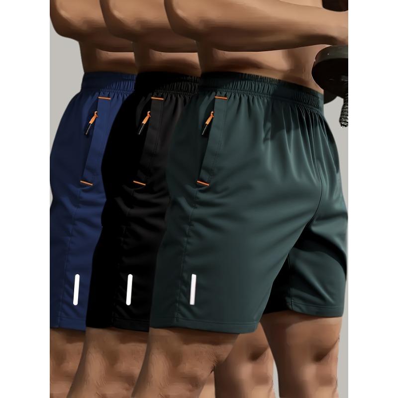 Men's Quick Dry Athletic Shorts Elastic Waist Drawstring Casual Loose Fit Sport Running Training Bottoms