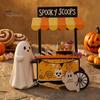 Decorative Resin Figurines Halloween Ghost Figurine, Spooky Cart Statue for Seasonal Party Decor Home Garden Decor, Table Centerpiece Festive