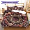 Colorful Planet Pattern Bedding Quilt Set Quilt Cover Pillowcase Home Decoration Birthday Gift (1 * duvet cover + 2 * pillowcase, without core)