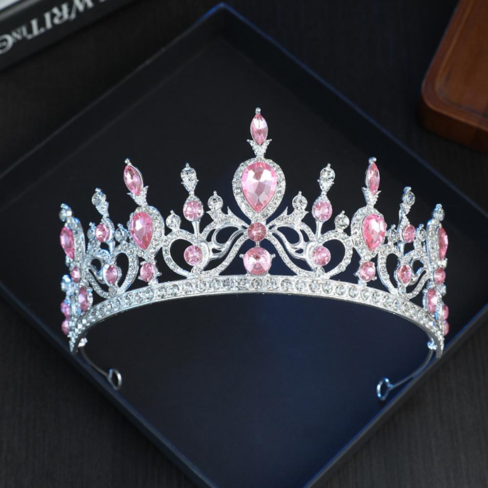 

Rhinestone Bridal Tiaras Crown Multicolor Crystal Hair Accessories Queen Princess Tiara Bride Style 10