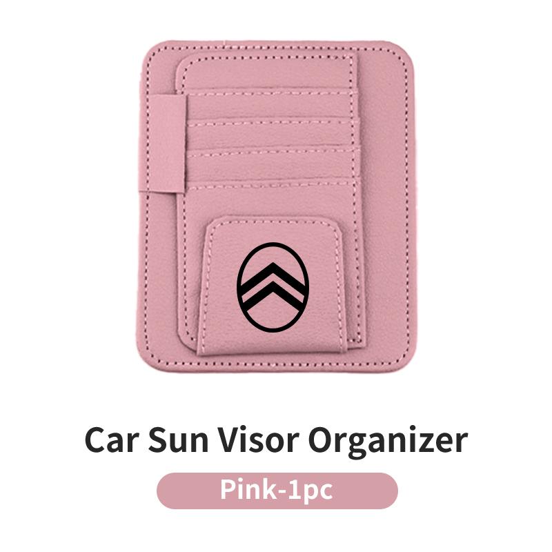 Car Sun Visor Card Holder Multifunctional For Citroen C4 C3 C5 C1 C2 Berlingo Celysee Cactus Picasso Aircross Saxo