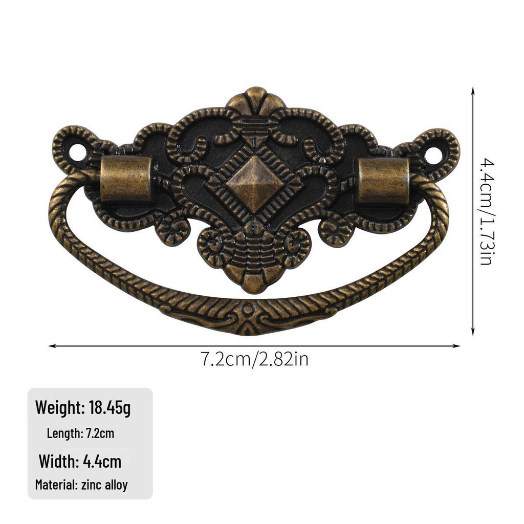 Jingmao Hardware European Modern Zinc Alloy Handle for Antique Wooden Box, Retro Drawer, and Wine Box