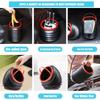 1/2pcs 4L Car Trash Can, Foldable Multifunction Storage Bucket for Auto Outdoor Fishing, Portable Leakproof Trash Bin