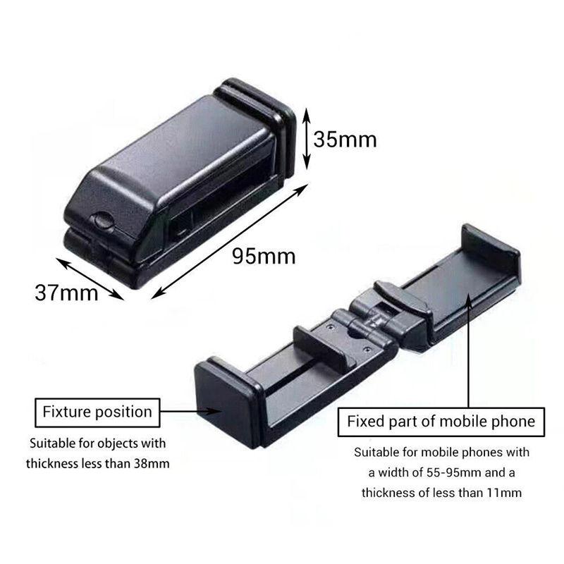 360 Degree Adjustable Mobile Phone Holder Airplane Travel Desk Swivel Foldable Portable Phone Holders Rack GZW