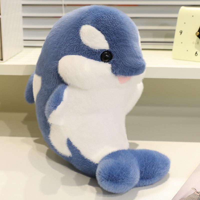 

Plush Whale Toy With Soft Pp Cotton Filling For Kids And Collectors 35cm синій