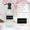 36PCS Bathroom Organizing Labels - Preprinted Waterproof Organization Labels for Glass Plastic Bottles, Hand Soap, Shampoo and Conditioner - Oil