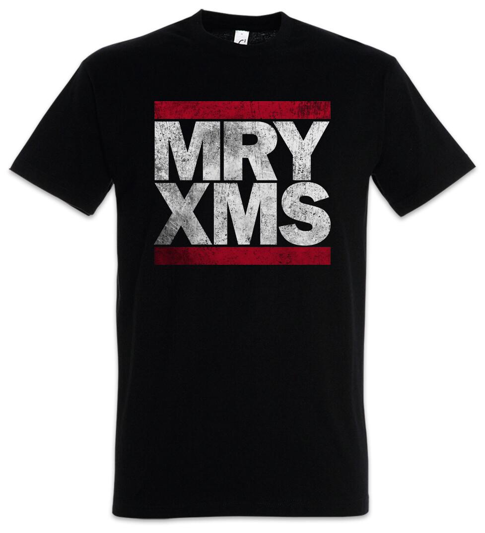 MRY XMS Herren T-Shirt Merry Xmas Christmas Weihnachten Advent Buon Natale Feliz M