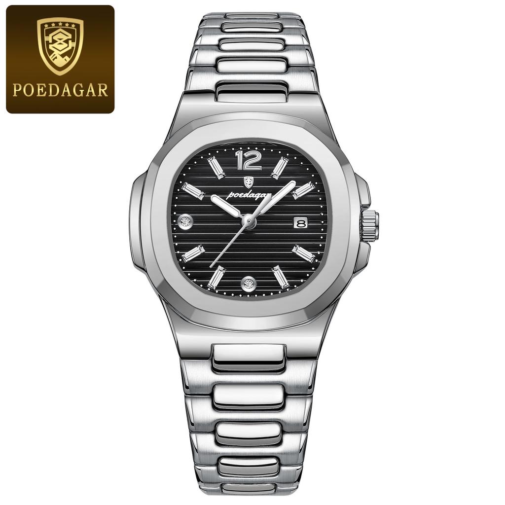 POEDAGAR Luxury Woman Watch Sports Quartz Ladies Watch for Women Waterproof Luminous Date Female Clock Dress Watches+box