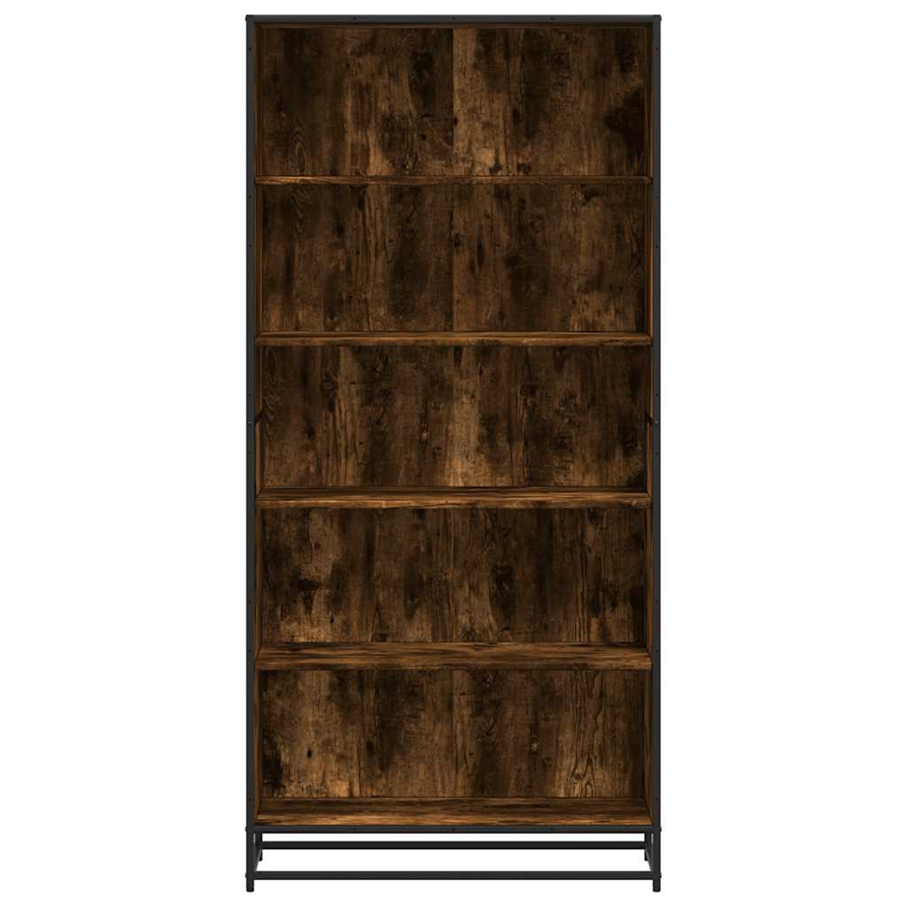 Bookshelf Smoked Oak 80.5 X 35 X 170.5 Cm Engineered Wood