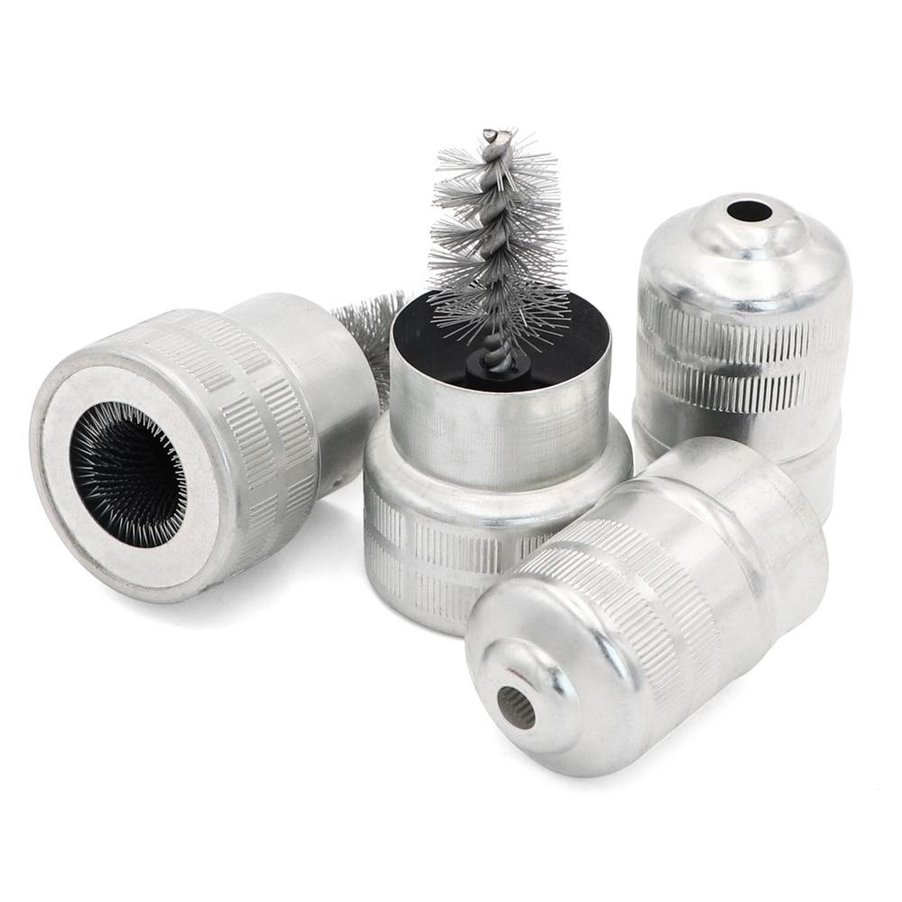 12Pcs Battery Terminal Post Cable Dirt Corrosion Cleaner Brush With Washers