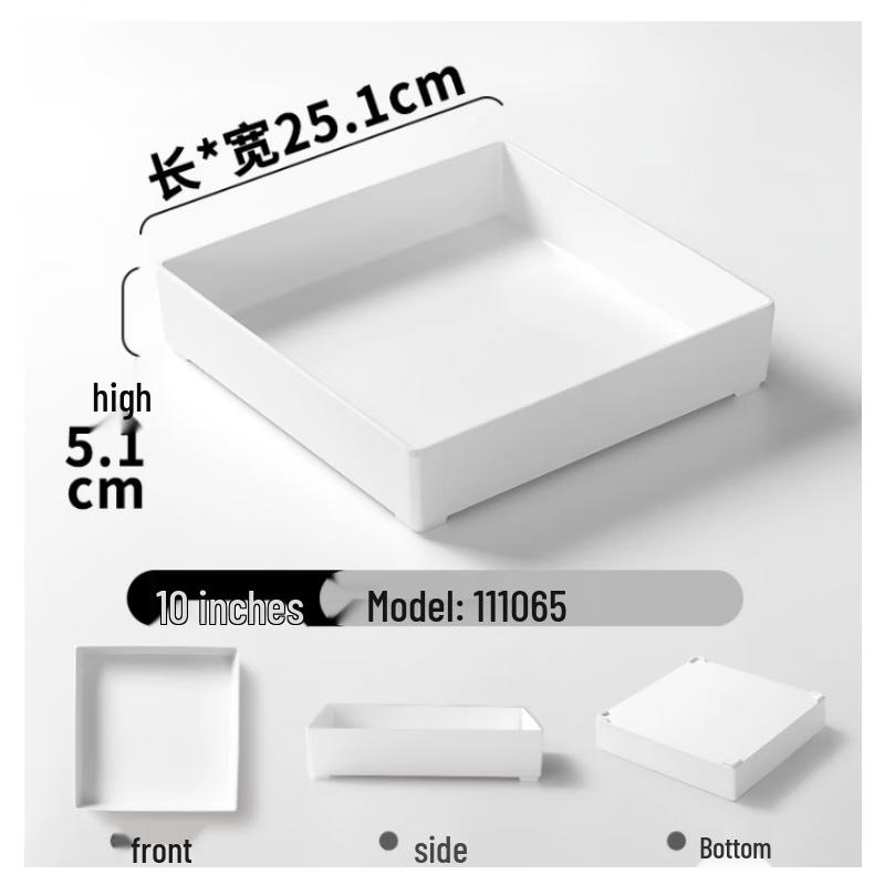Melamin-Präsentiertablett für gekochte Speisen