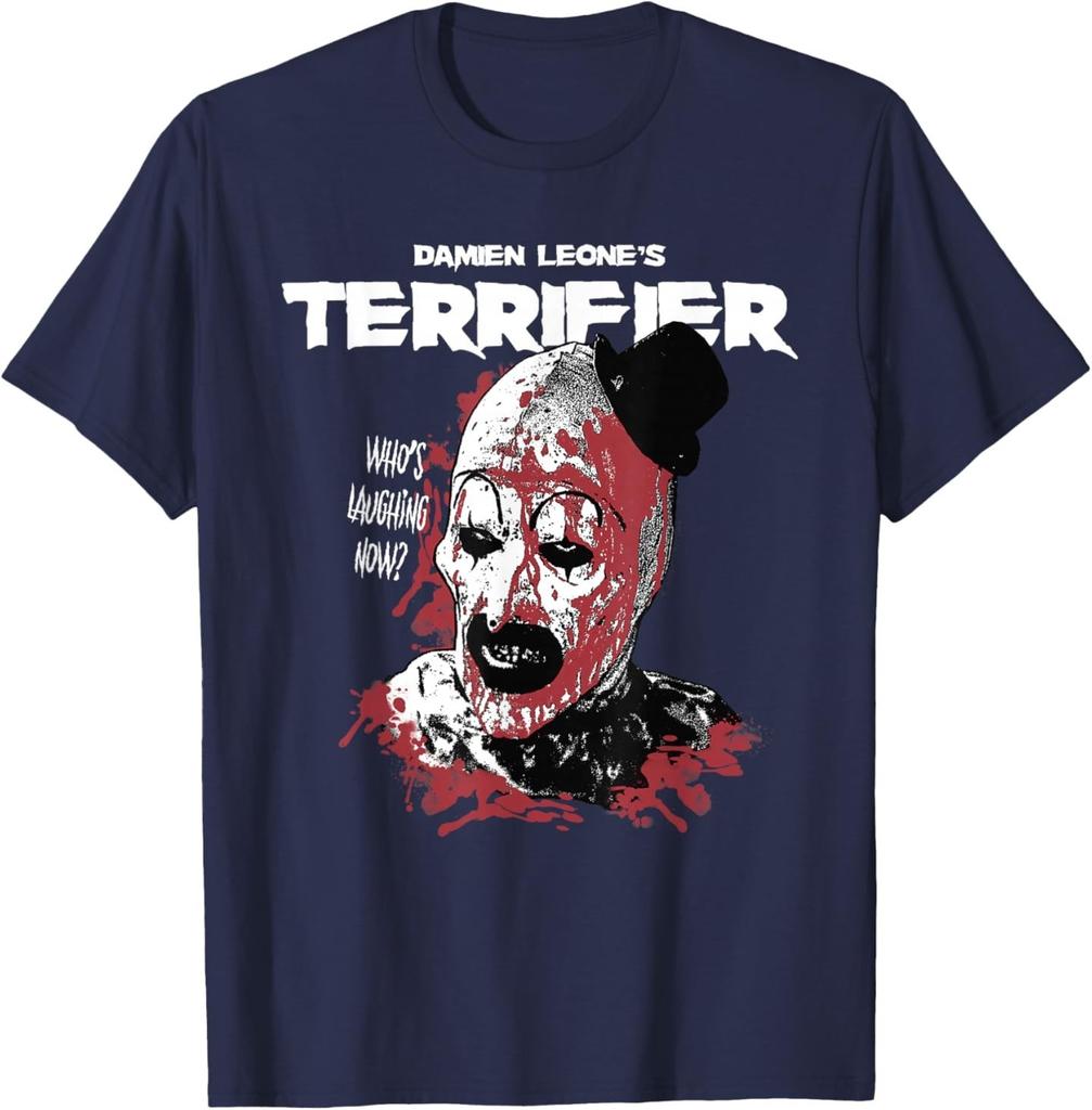 Terrifier Distressed Art the Clown Graphic Horror T-Shirt Mens Womens Tees Top