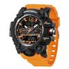 SANDA 3133 Student Electronic Wrist Clock Trendy Fashion Waterproof Week Day Display Digital Analog Watch Alarm Mode Teenager