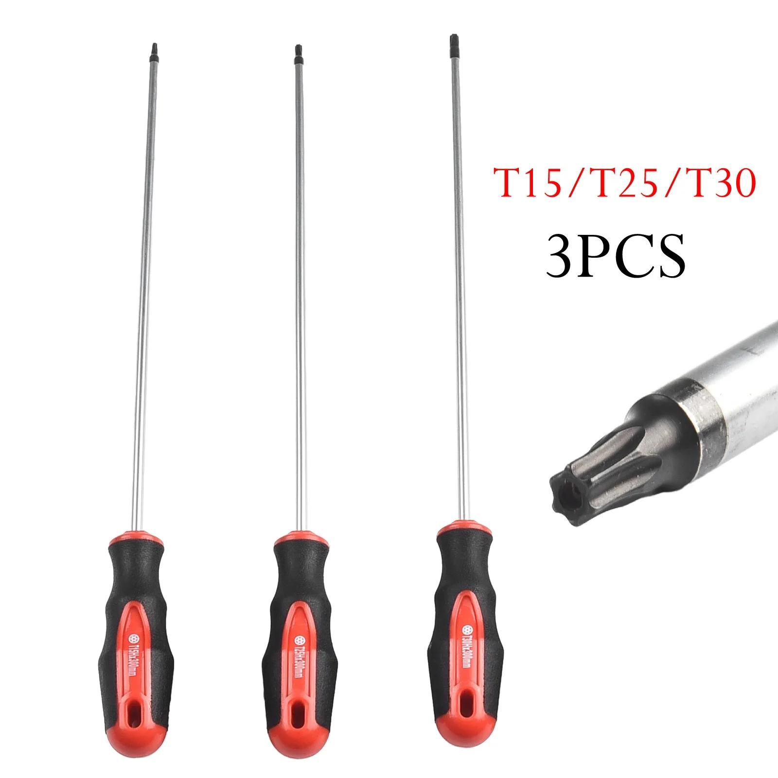 

3/5pcs 400mm Extra Long Screwdrivers Magnetic Screw Drive Repair Tools T15-T30 For Screw Disassembly Accessories