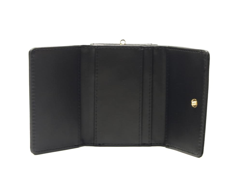 Aldi Black Cat Women's Tri-fold Wallet, Die-Cut, A52-2