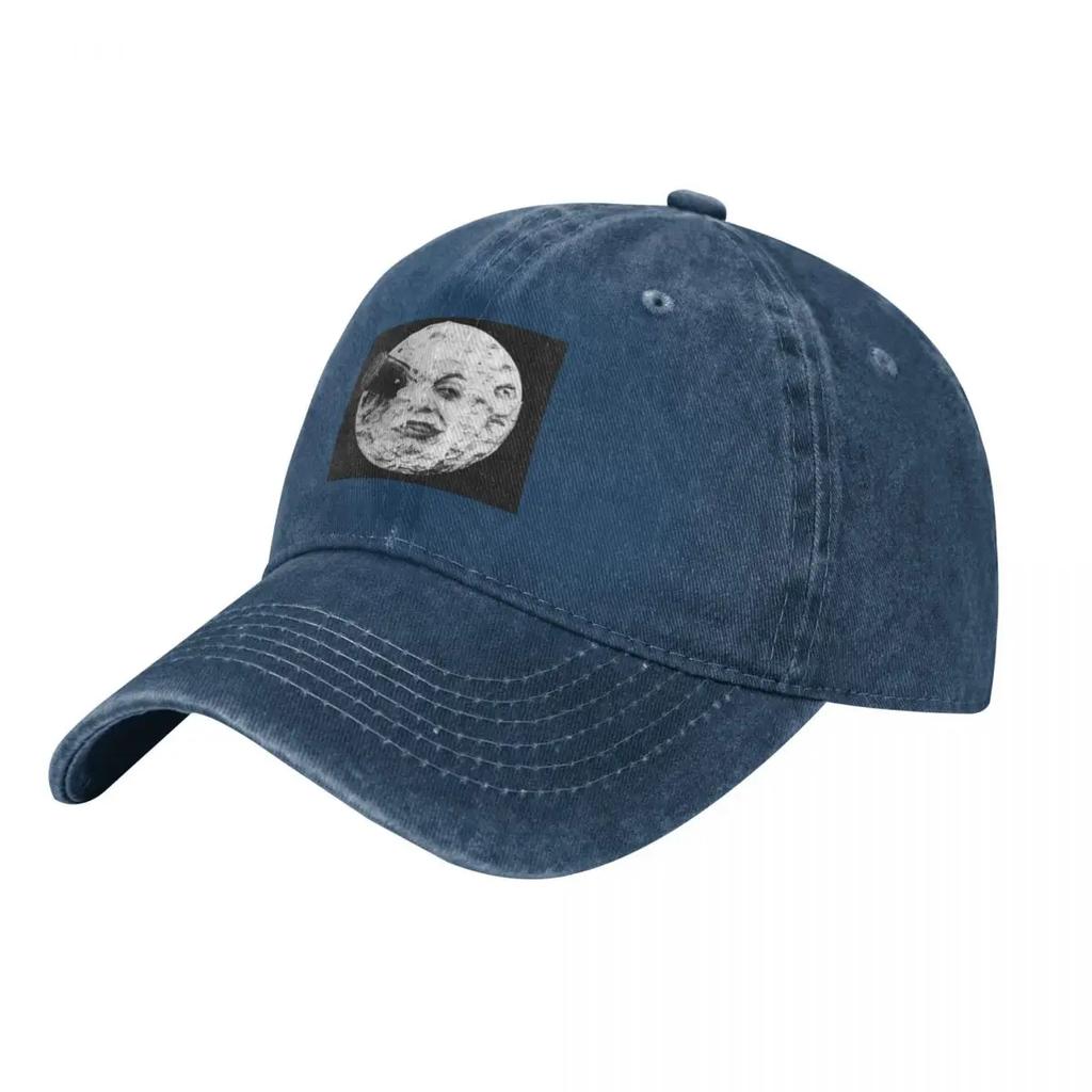 Georges Melies Moon Tribute Baseball Cap Custom Caps Bobble Hat Streetwear Fashionable Womens Beach Visor Unisexs