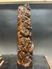 Kwan Yin Dragon Wooden Figurine Carved Home Decor Buddha Guanyin Statue large