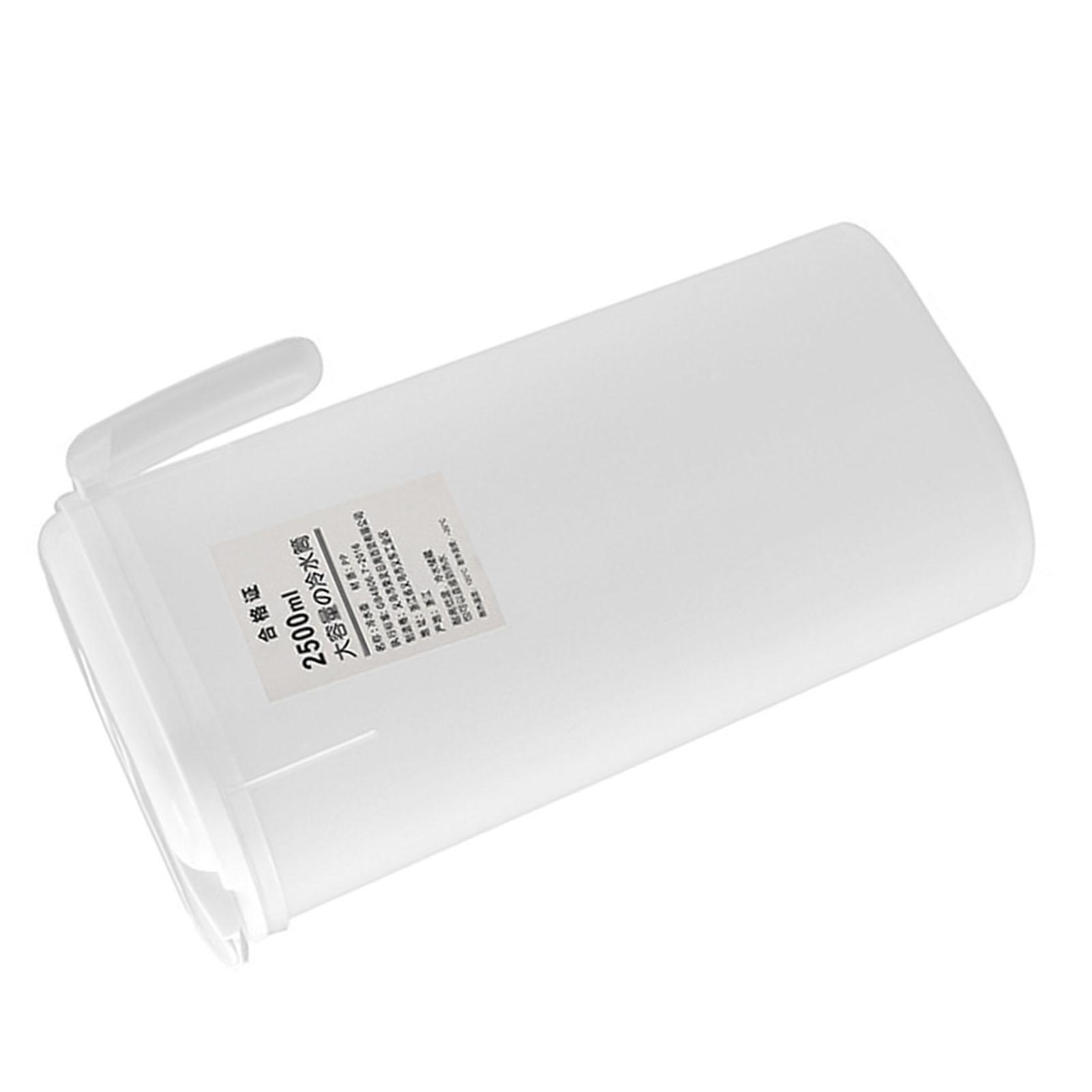 

Fridge Door Water Pitcher 2500ML Large Capacity Refrigerator Water Pitcher with Lid for Picnics Trips