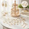 Acidea Charm Accessory Parts 412 Pieces 26 Letter Set A-Z Alloy Pendant Necklace Earrings Decoration Jewelry Basic Making Deco Kit Craft Handmade DIY