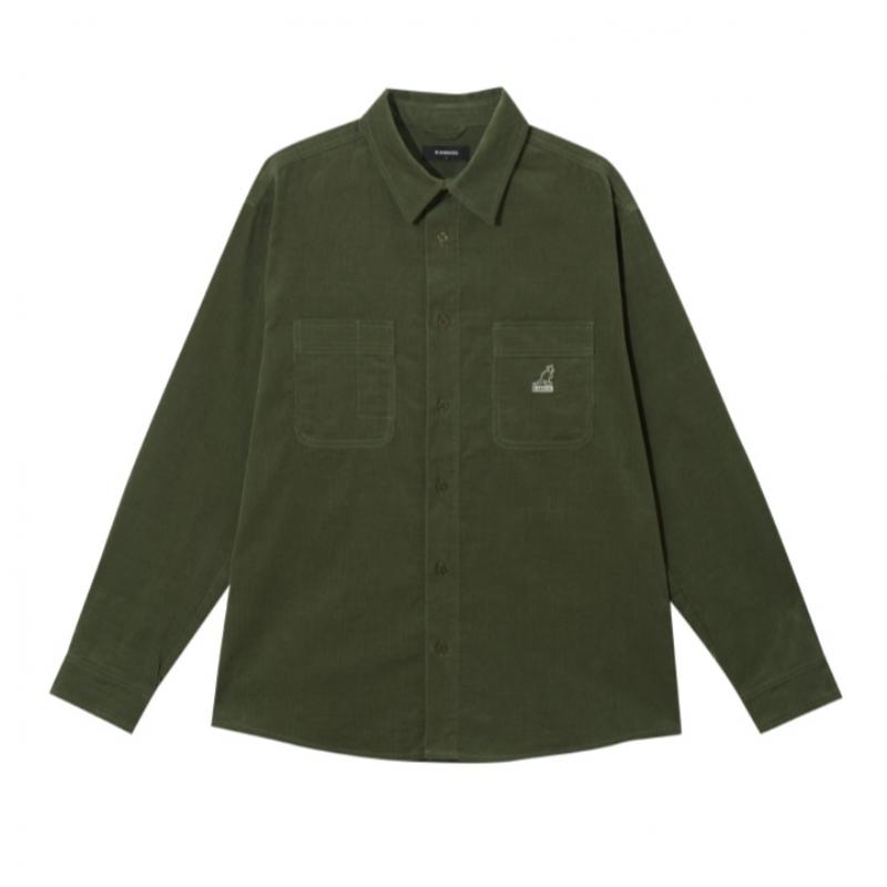 KANGOL Corduroy Shirt Khaki 7065