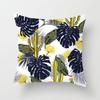 Summer Tropical Floral Cushion Cover Home Decor Office Sofa Pillowcase Green Plant Throw Pillowcase
