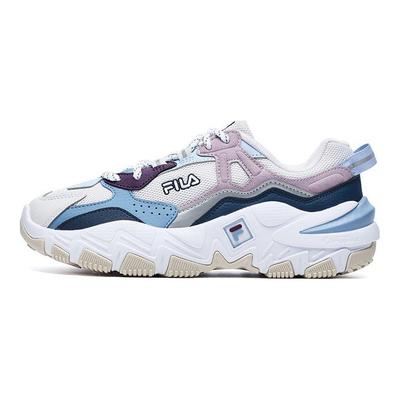 Predator 2 Fabric Synthetic Leather Retro Sports Low-Top Lifestyle Shoes Women Sneaker Rain-Mist-Gray Cashmere-Blue F12W232140FNA